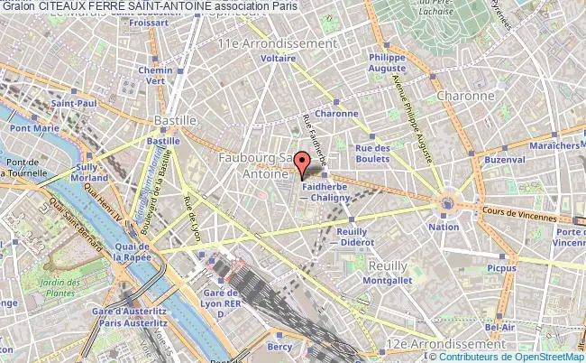 plan association Citeaux FerrÉ Saint-antoine Paris