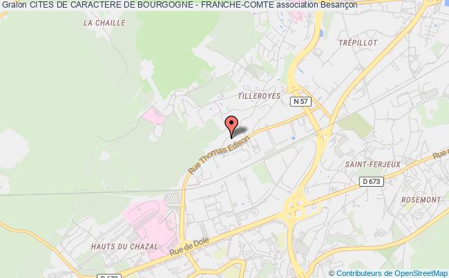 plan association Cites De Caractere De Bourgogne - Franche-comte Besançon