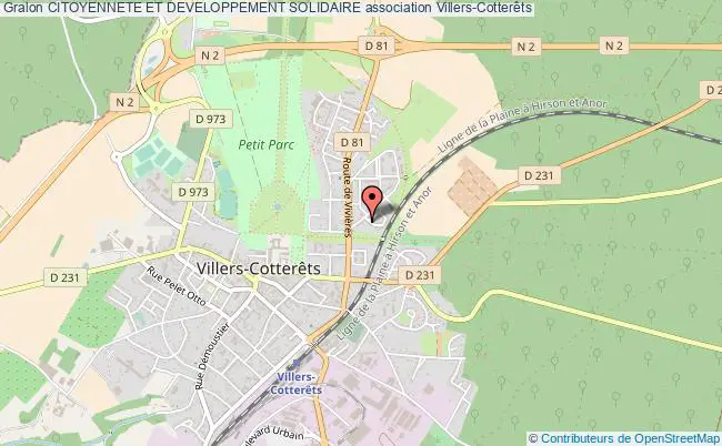 plan association Citoyennete Et Developpement Solidaire Villers-Cotterêts