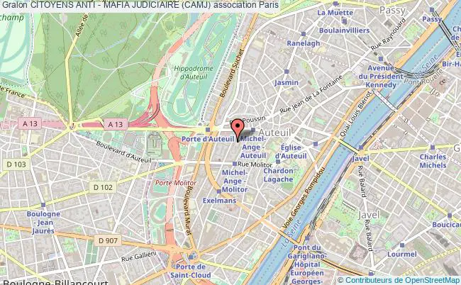 plan association Citoyens Anti - Mafia Judiciaire (camj) Paris