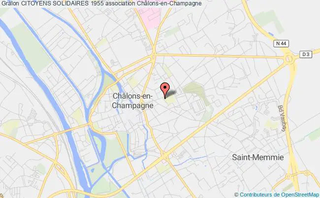 plan association Citoyens Solidaires 1955 Châlons-en-Champagne