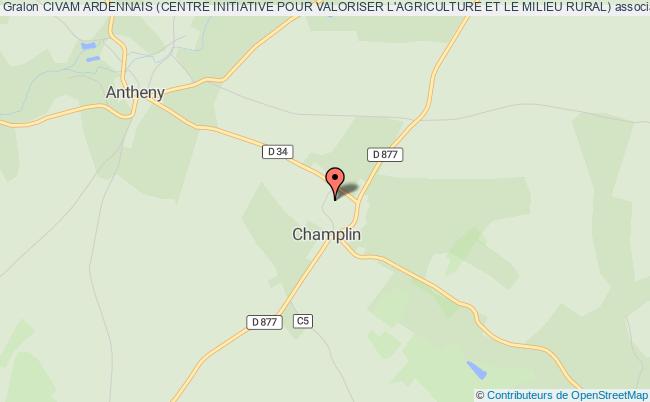 plan association Civam Ardennais (centre Initiative Pour Valoriser L'agriculture Et Le Milieu Rural) Champlin
