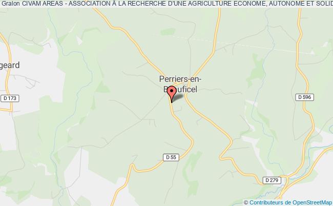 plan association Civam Areas - Association Â La Recherche D'une Agriculture Econome, Autonome Et Solidaire. Perriers-en-Beauficel