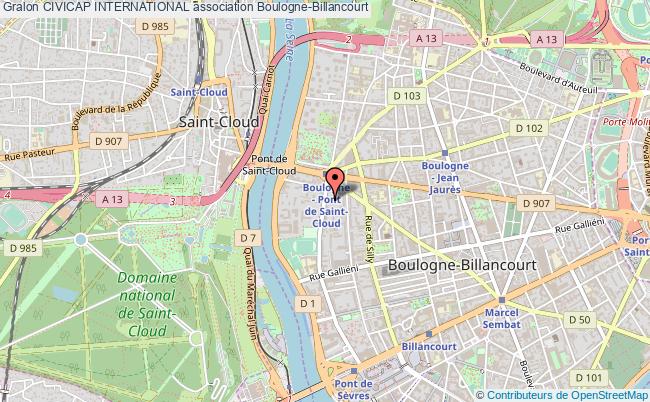 plan association Civicap International Boulogne-Billancourt