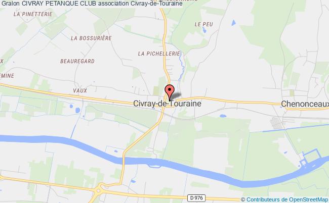 plan association Civray Petanque Club CIVRAY-DE-TOURAINE