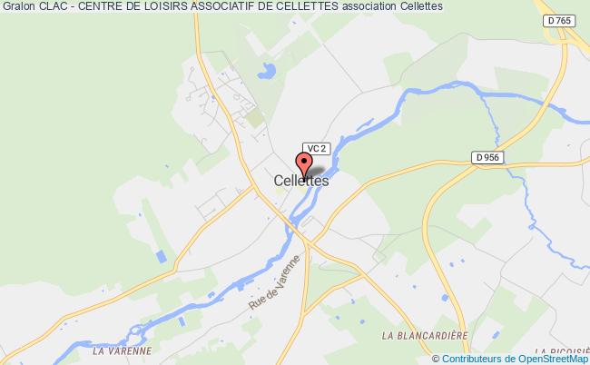 plan association Clac - Centre De Loisirs Associatif De Cellettes Cellettes