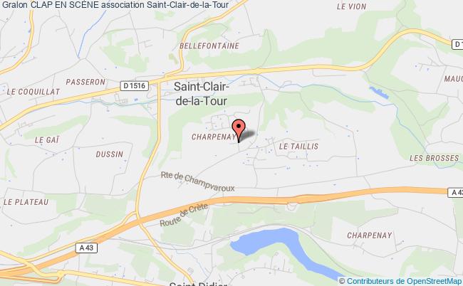 plan association Clap En ScÈne Saint-Clair-de-la-Tour