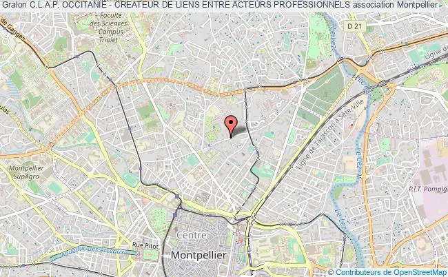 plan association C.l.a.p. Occitanie - Createur De Liens Entre Acteurs Professionnels Montpellier