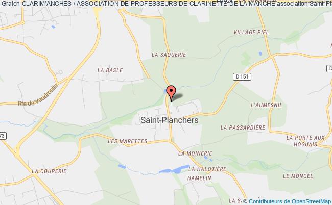 plan association Clarim'anches / Association De Professeurs De Clarinette De La Manche Saint-Planchers