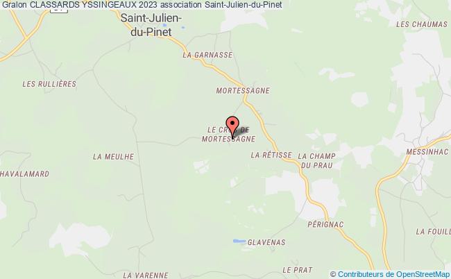 plan association Classards Yssingeaux 2023 Saint-Julien-du-Pinet