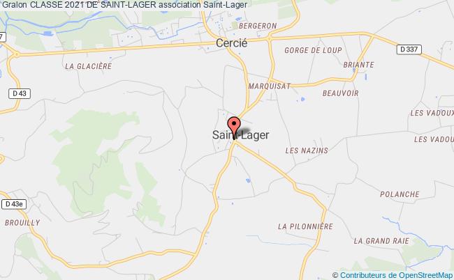 plan association Classe 2021 De Saint-lager Saint-Lager