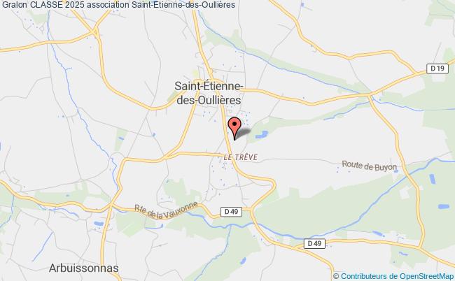 plan association Classe 2025 Saint-Étienne-des-Oullières