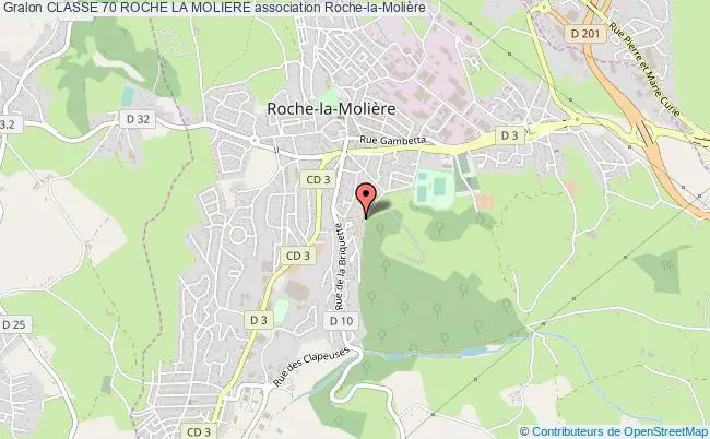 plan association Classe 70 Roche La Moliere Roche-la-Molière