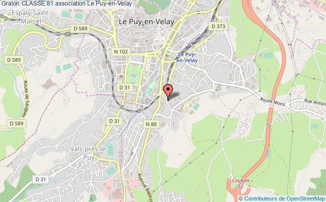 plan association Classe 81 Le Puy-en-Velay