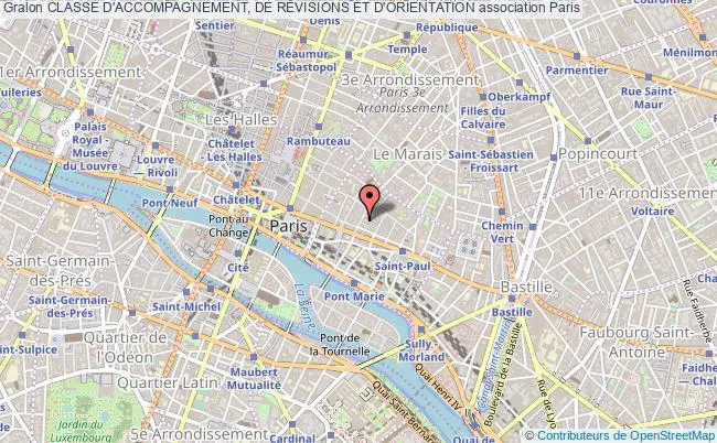 plan association Classe D'accompagnement, De RÉvisions Et D'orientation Paris