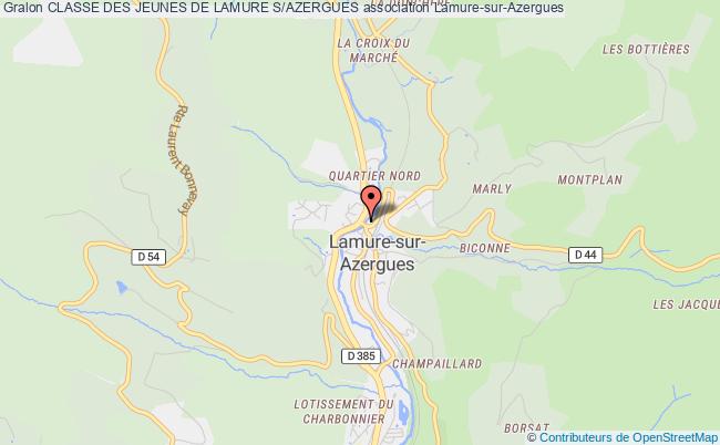 plan association Classe Des Jeunes De Lamure S/azergues Lamure-sur-Azergues