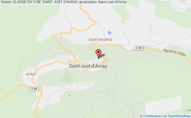 plan association Classe En 0 De Saint Just D'avray Saint-Just-d'Avray