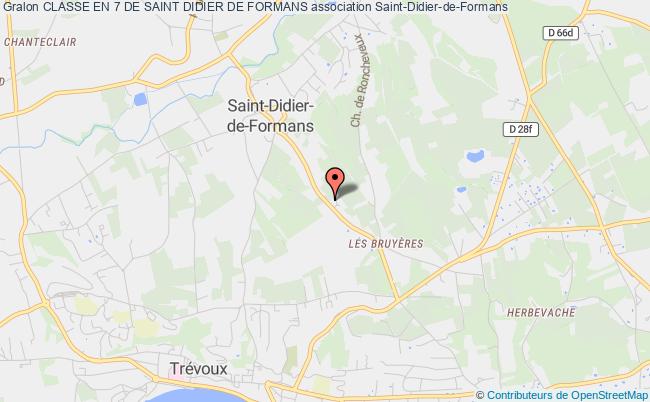 plan association Classe En 7 De Saint Didier De Formans Saint-Didier-de-Formans