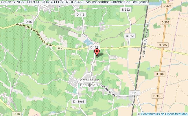 plan association Classe En 9 De Corcelles En Beaujolais Corcelles-en-Beaujolais