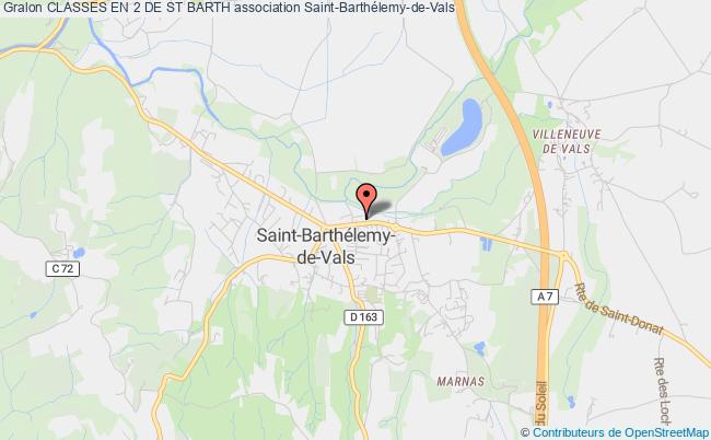 plan association Classes En 2 De St Barth Saint-Barthélemy-de-Vals