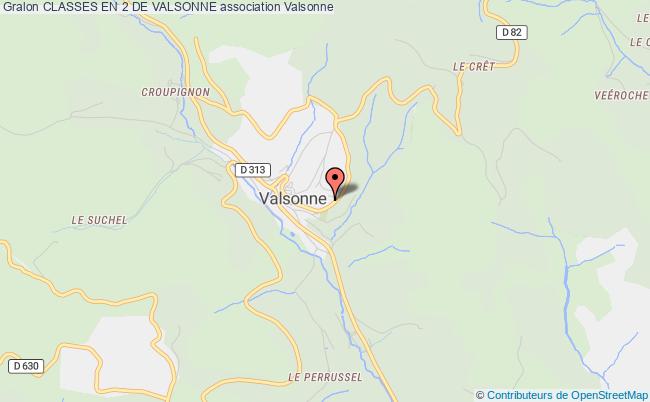 plan association Classes En 2 De Valsonne Valsonne