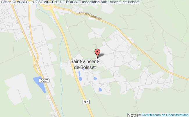 plan association Classes En 2 St Vincent De Boisset Saint-Vincent-de-Boisset