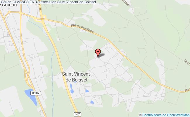 plan association Classes En 4 Saint-Vincent-de-Boisset