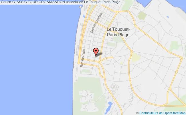 plan association Classic Tour Organisation Touquet-Paris-Plage