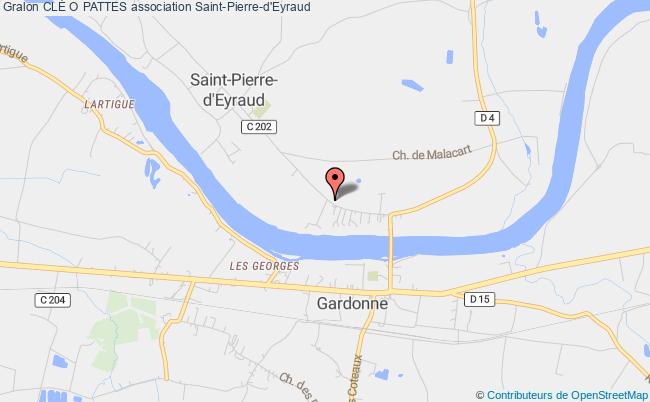 plan association ClÉ O Pattes Saint-Pierre-d'Eyraud