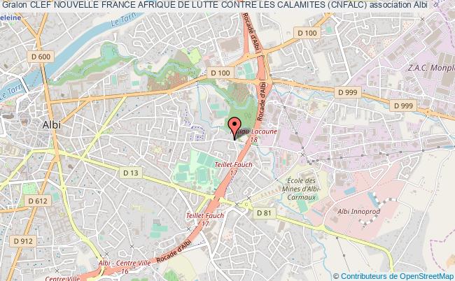 plan association Clef Nouvelle France Afrique De Lutte Contre Les Calamites (cnfalc) Albi