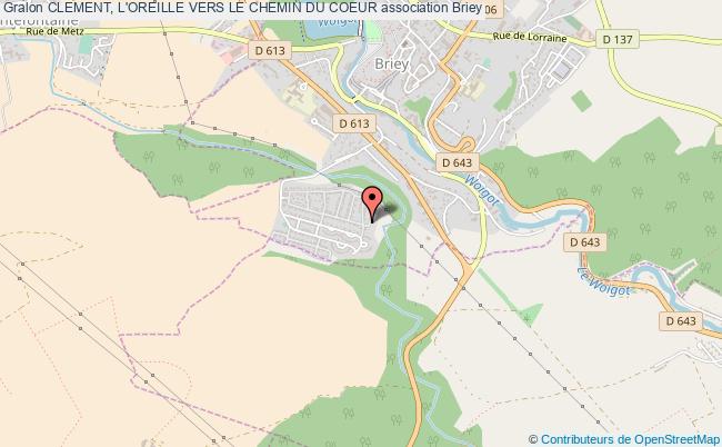 plan association Clement, L'oreille Vers Le Chemin Du Coeur Val de Briey