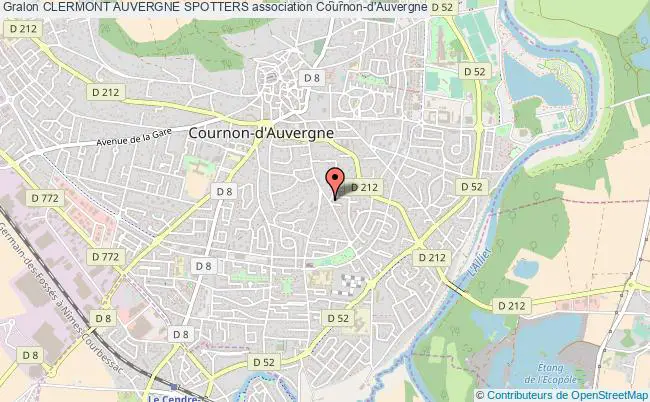 plan association Clermont Auvergne Spotters Cournon-d'Auvergne