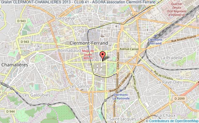 plan association Clermont-chamalieres 2013 - Club 41 - Agora Clermont-Ferrand