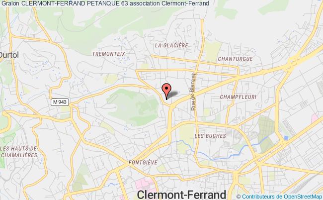 plan association Clermont-ferrand Petanque 63 Clermont-Ferrand