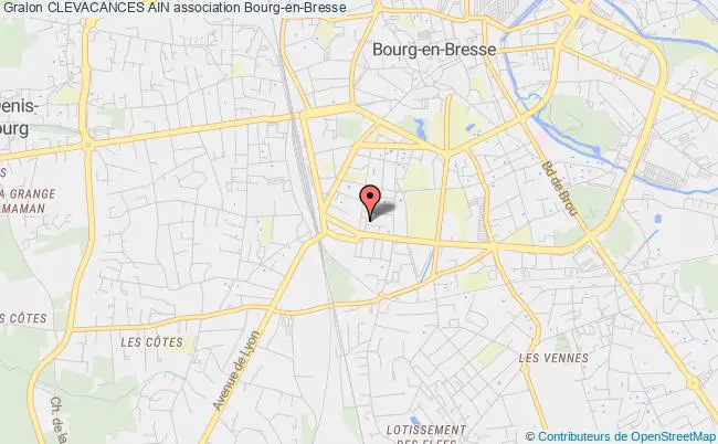 plan association Clevacances Ain Bourg-en-Bresse