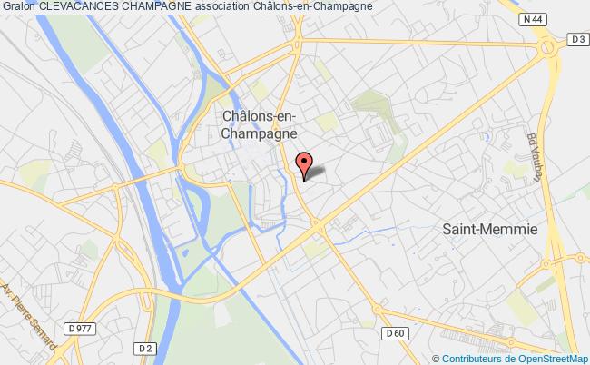 plan association Clevacances Champagne Châlons-en-Champagne