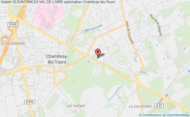 plan association Clevacances Val De Loire Chambray-lès-Tours Cedex