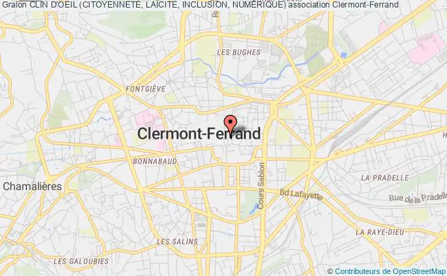 plan association Clin D'oeil (citoyennetÉ, LaÏcitÉ, Inclusion, NumÉrique) Clermont-Ferrand