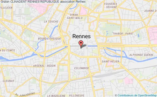 plan association Clinadent Rennes Republique Rennes