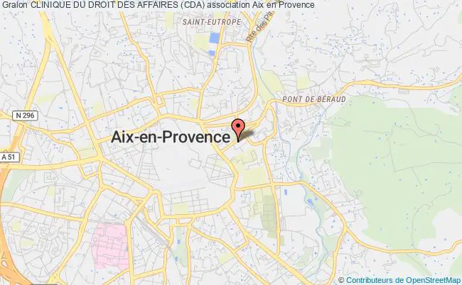 plan association Clinique Du Droit Des Affaires (cda) Aix-en-Provence