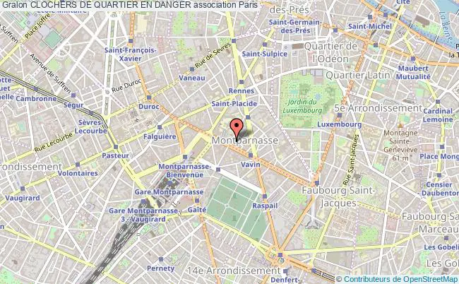 plan association Clochers De Quartier En Danger Paris