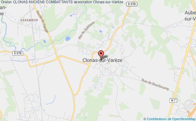 plan association Clonas Anciens Combattants Clonas-sur-Varèze