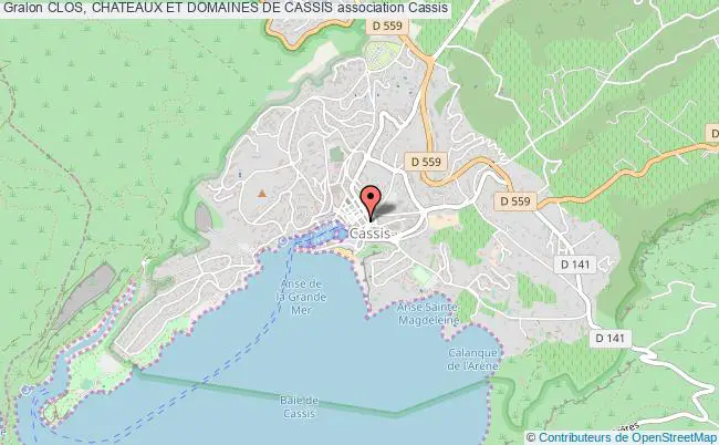 plan association Clos, Chateaux Et Domaines De Cassis Cassis