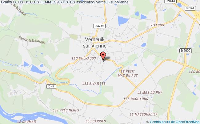 plan association Clos D'elles Femmes Artistes Verneuil-sur-Vienne