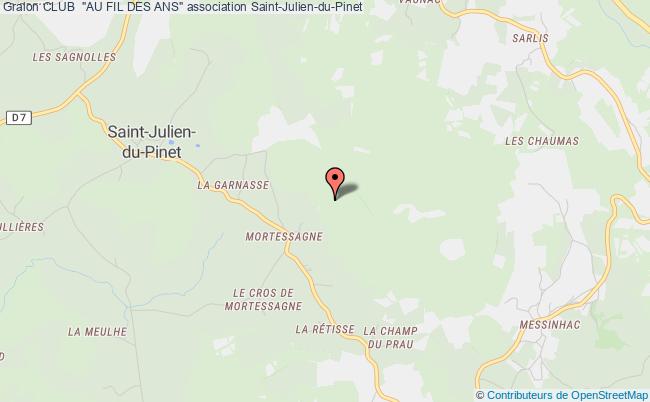 plan association Club  "au Fil Des Ans" Saint-Julien-du-Pinet