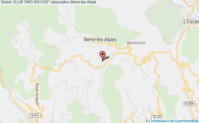 plan association Club "arc-en-ciel" Berre-les-Alpes
