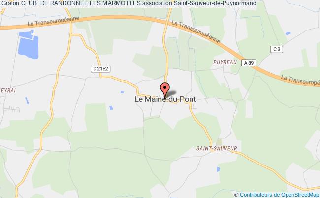 plan association Club  De Randonnee Les Marmottes Saint-Sauveur-de-Puynormand