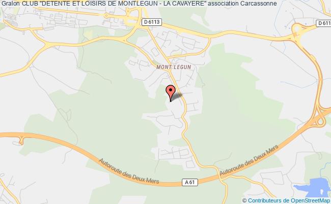 plan association Club "detente Et Loisirs De Montlegun - La Cavayere" Carcassonne