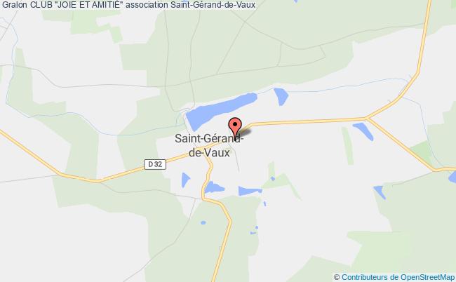 plan association Club "joie Et AmitiÉ" Saint-Gérand-de-Vaux