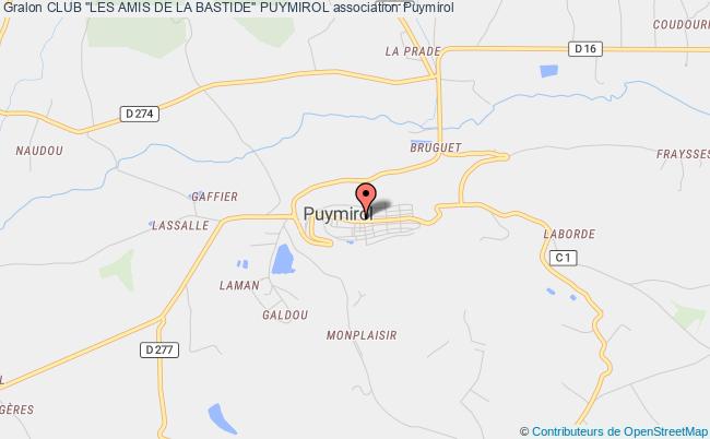 plan association Club "les Amis De La Bastide" Puymirol Puymirol
